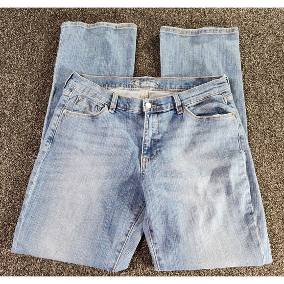 Old Navy Jeans Women's 12 Blue Denim Midrise The Sweetheart Bootcut 33x32 - Picture 1 of 11